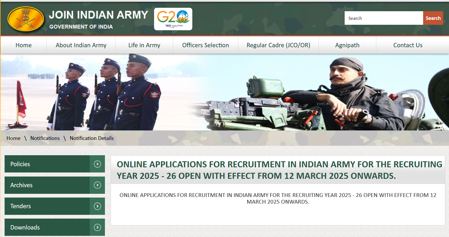 Army Agniveer Online Form 2025 Starts