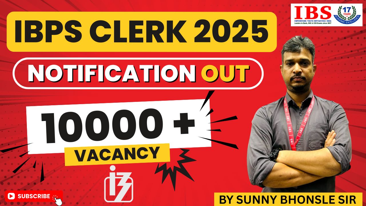 IBPS Clerk notification 2025
