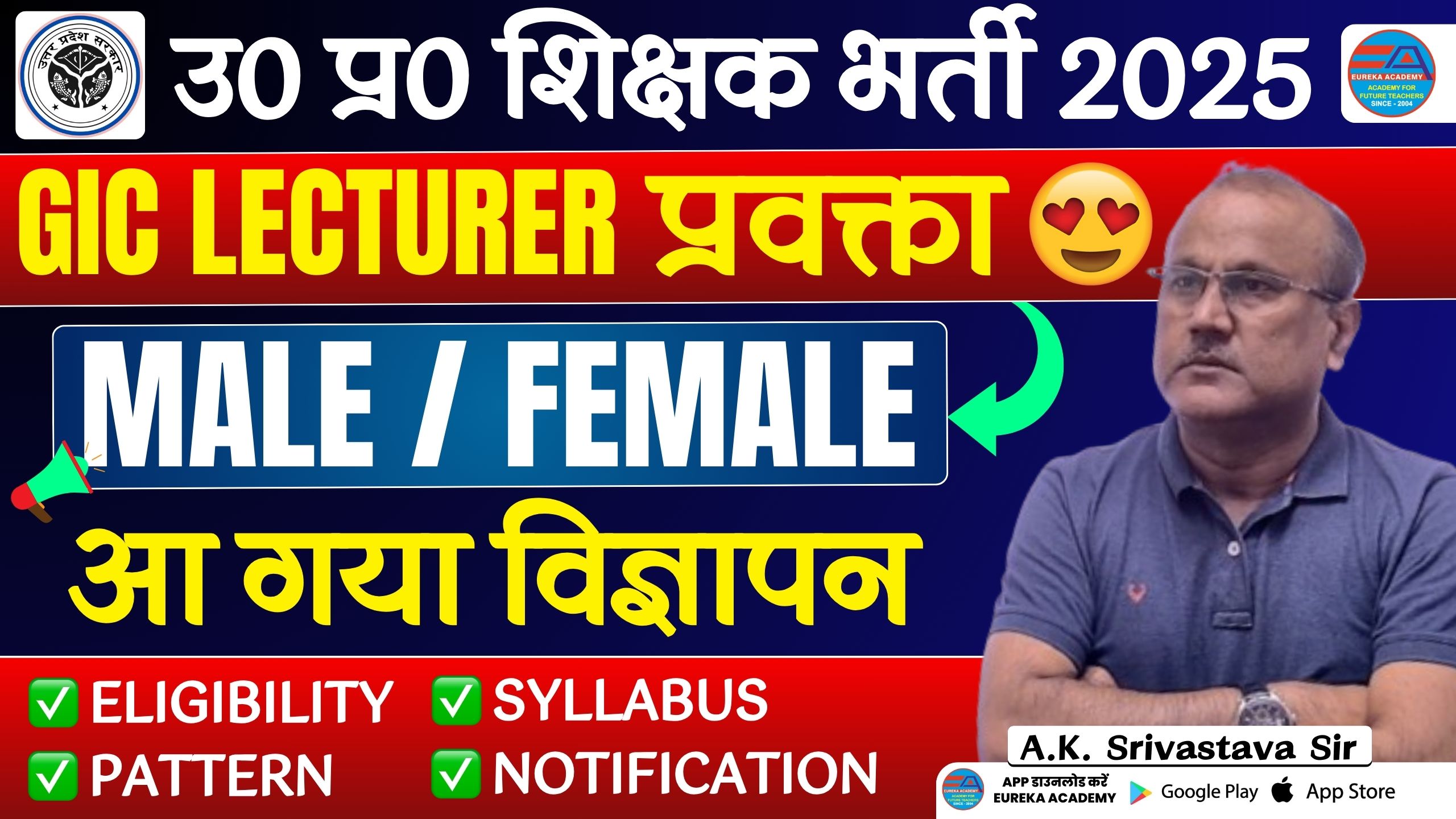 UP GIC Lecturer Vacancy 2025 | GIC Lecturer Eligibility Syllabus Exam Pattern Notification Details