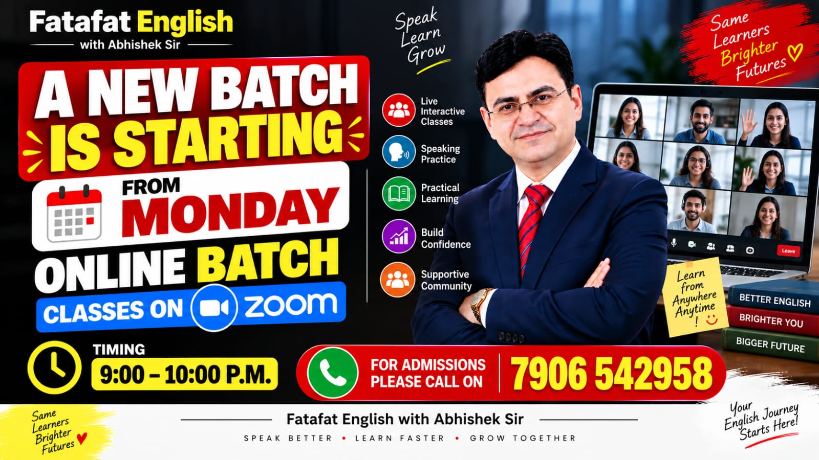 New batch starting tomorrow
