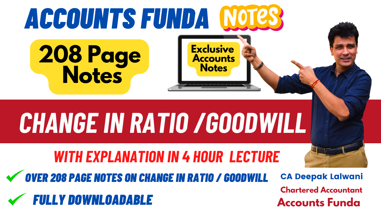 Change in Ratio and Goodwill 208 Slides by Accounts Funda