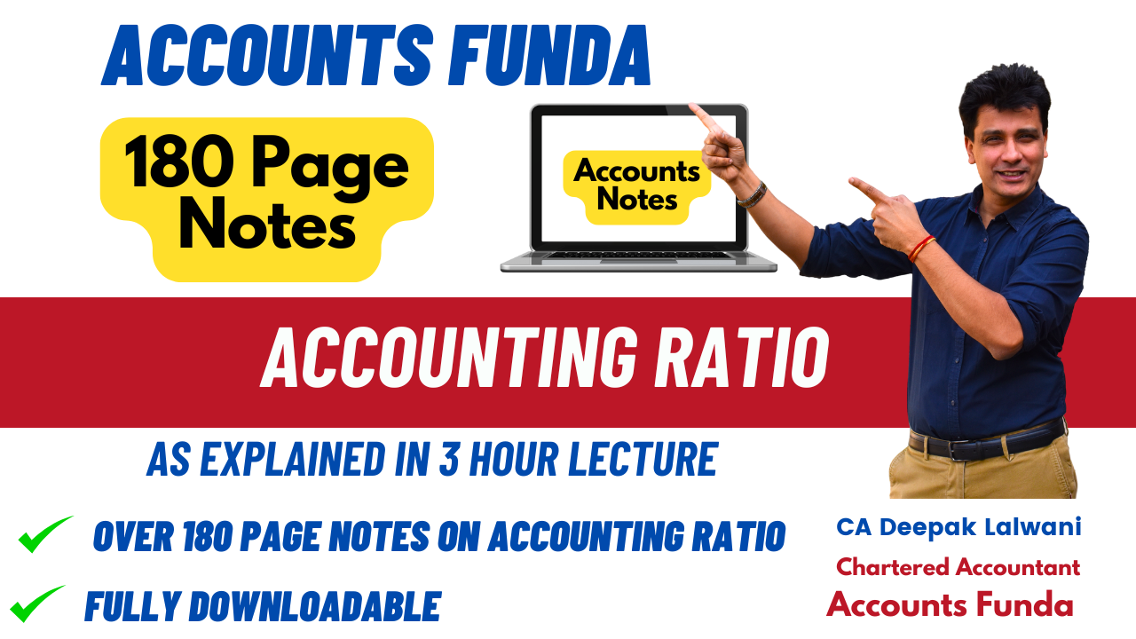 Accounting Ratio 180 Slides Notes by Accounts Funda