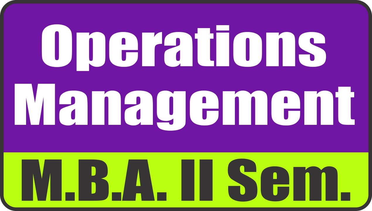 Operations Management-Numerical