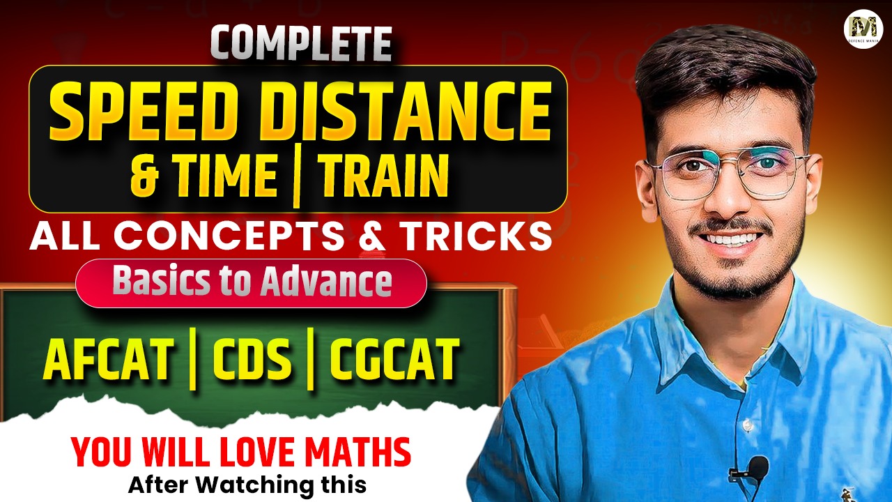 Speed, Distance & Time and Train for AFCAT