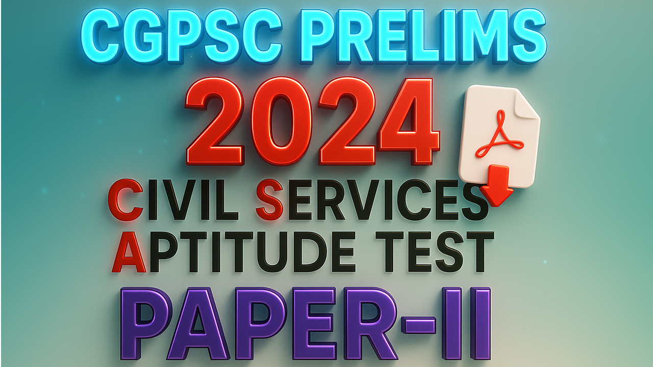 PRE 2024 PAPER-II CSAT