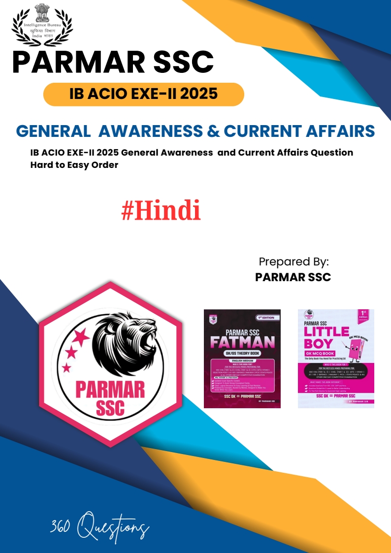 IB_ACIO_General_Awareness_Hindi- Complied by PARMAR SSC