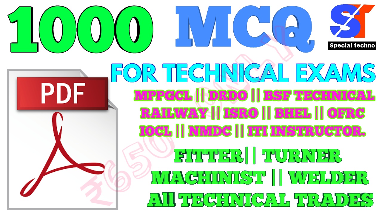1000 TECHNICAL MCQ QUESTIONS PDF || FOR TECHNICAL EXAMS