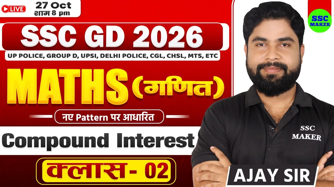 Compound Interest (चक्रवृद्धि ब्याज) Class - 02