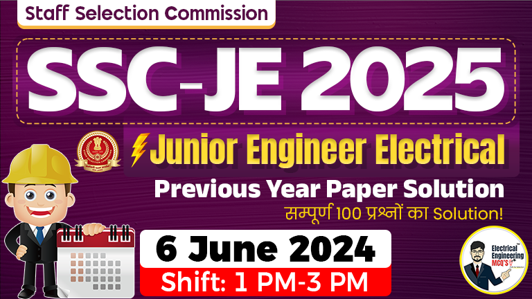 SSC JE 6 June 2024 PYQ with Solution