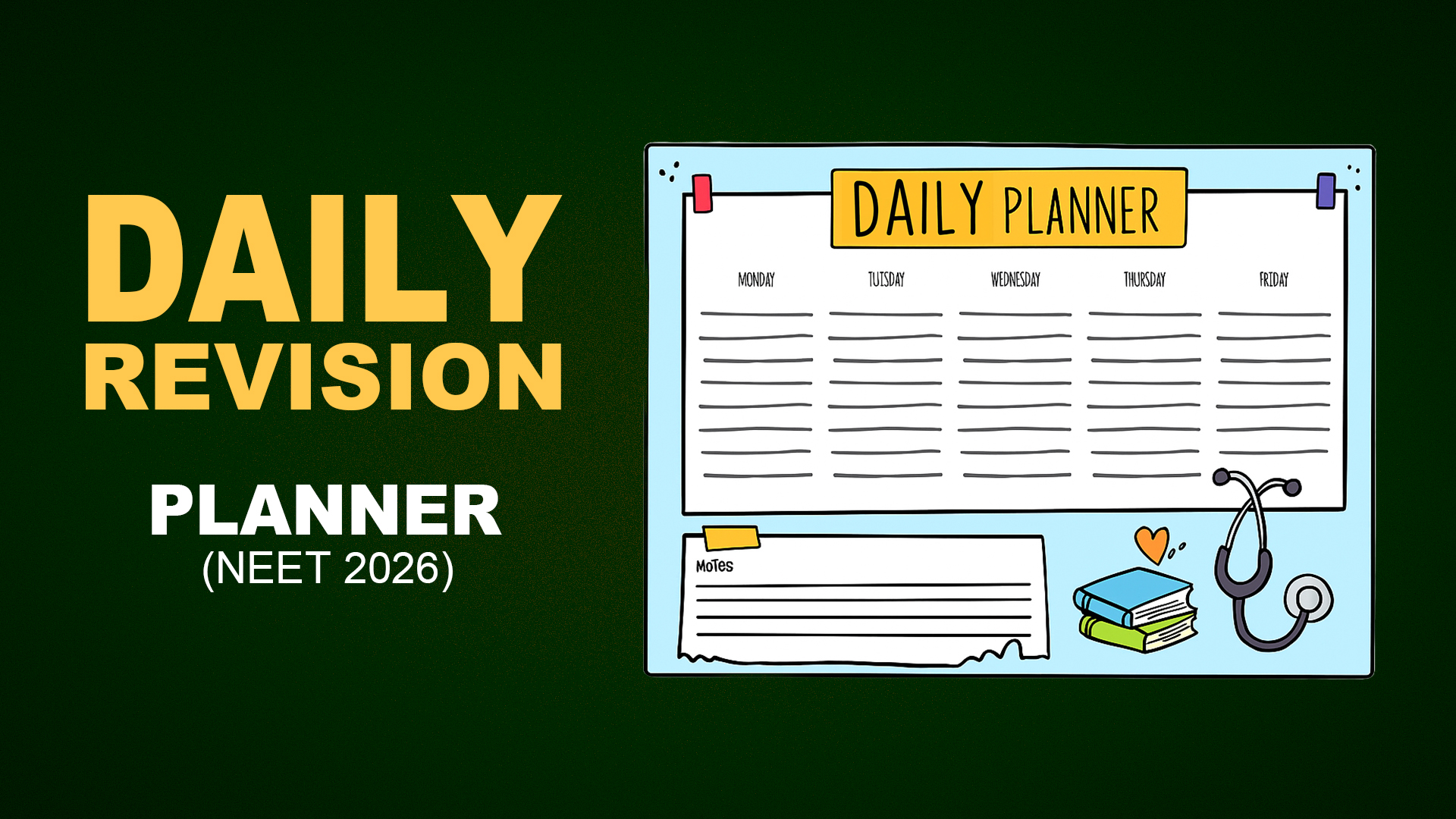 Biology Daily Revision Planner