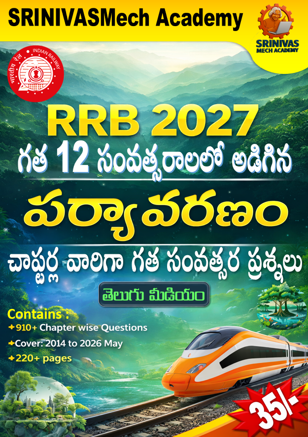 RRB 2027 Special Environment chapter wise PYQ in Telugu medium by srinivasmech