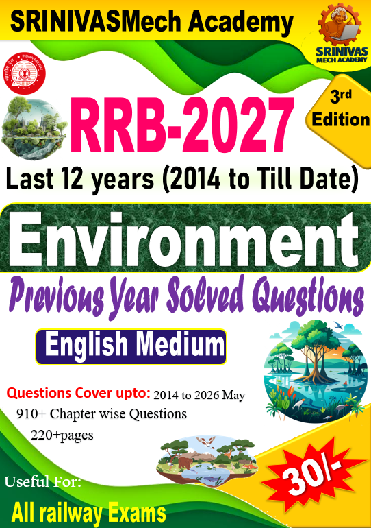 RRB 2027 Special Environment PYQ in English medium by SRINIVASMech