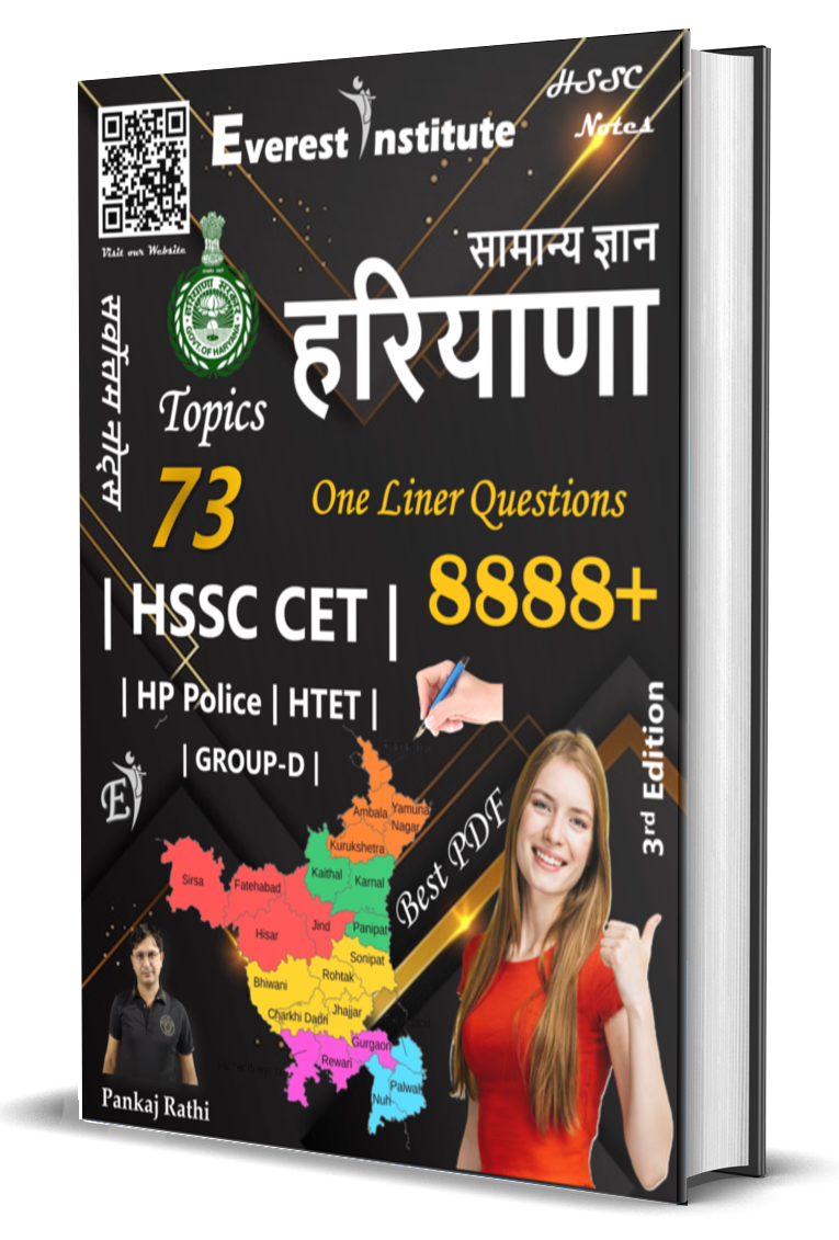 8888+ One Liner Haryana GK for All HSSC Exam's