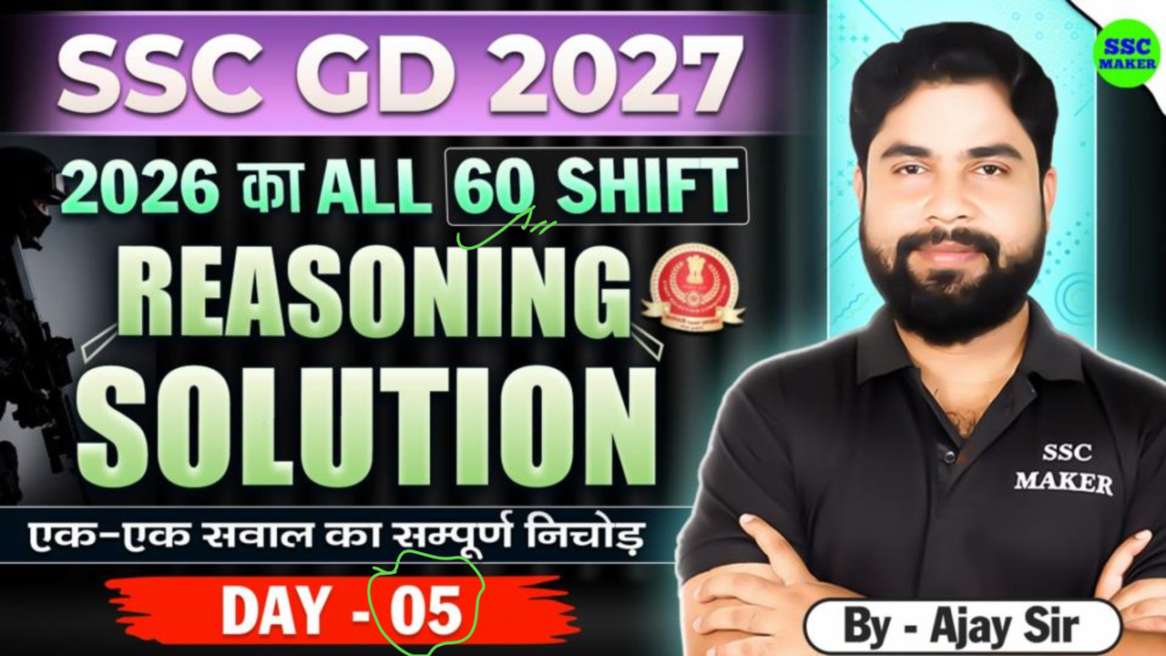 Day 05 - SSC GD 2026 All Shift Reasoning Questions