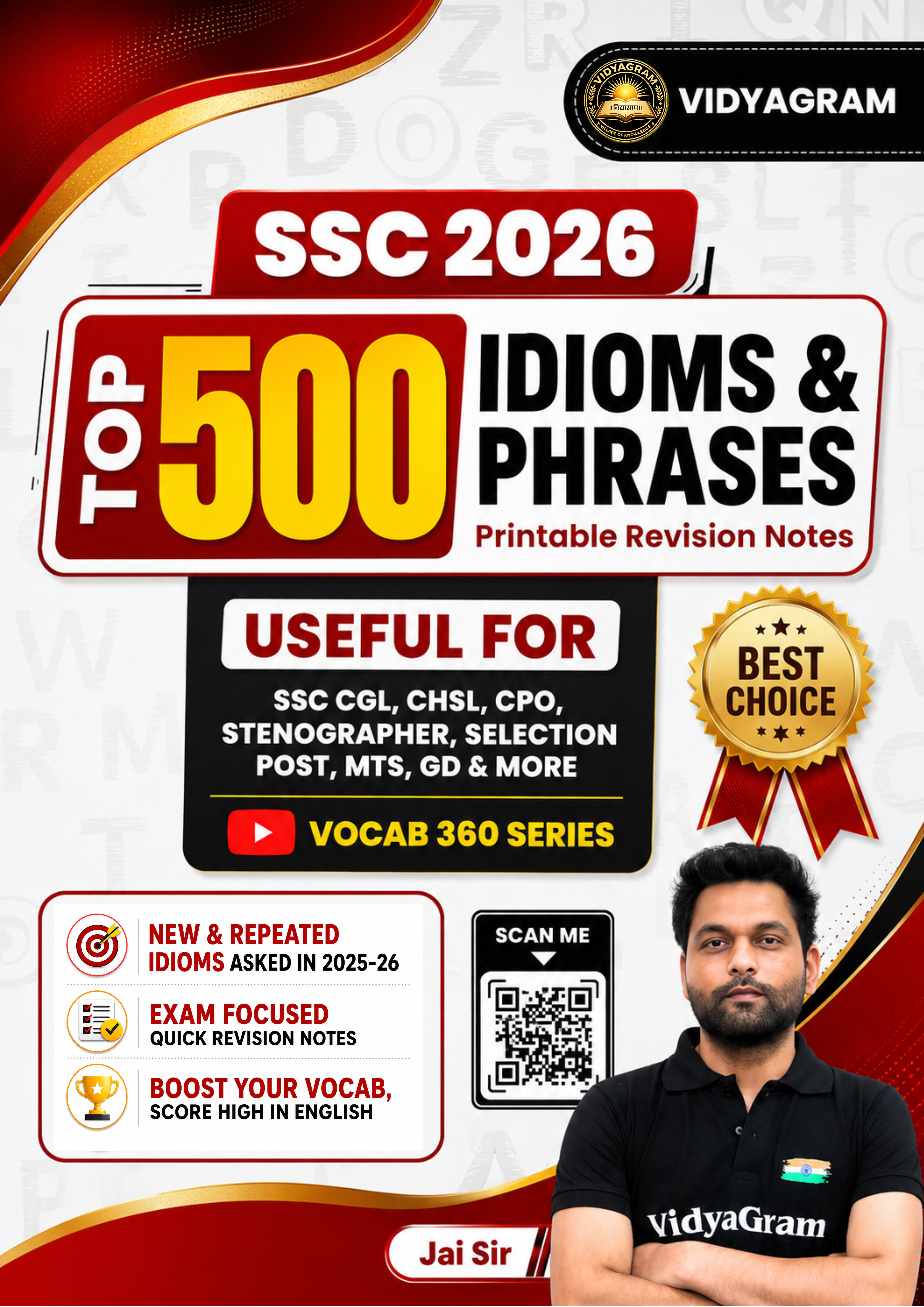 TOP 500  IDIOMS & PHRASES _Printable Revision Notes