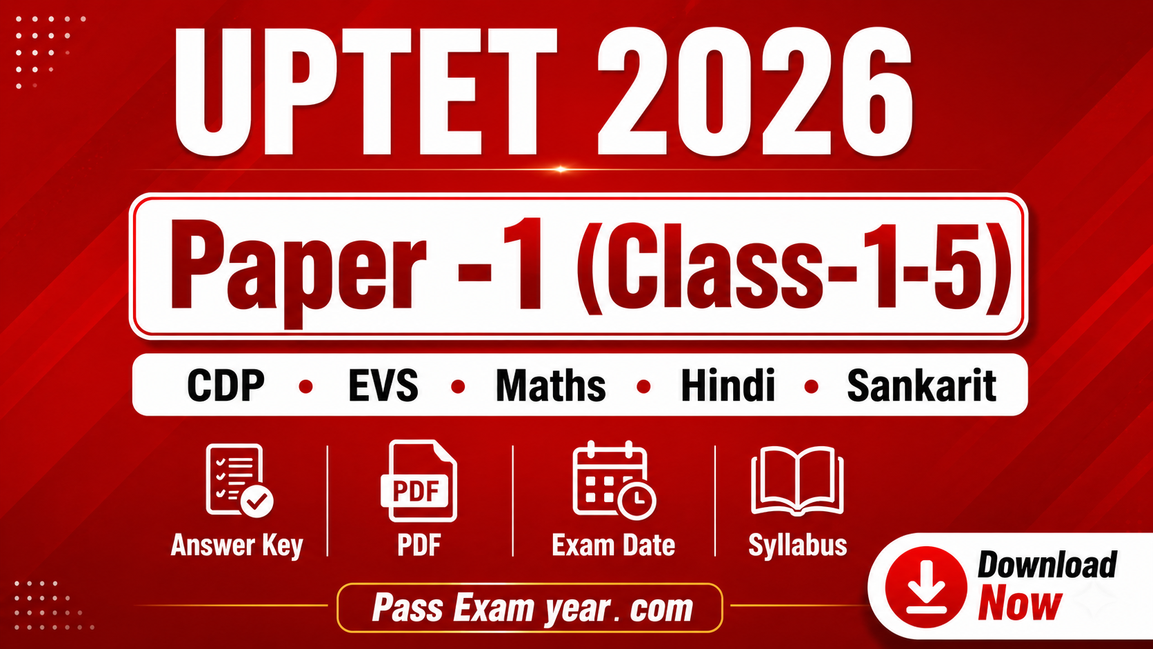 UPTET-Question-Paper-I-Maths-EVS-Held-on-3-July-2026 -exam