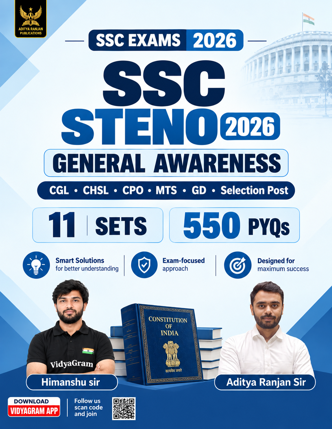 SSC STENO 2026 GS 550 PYQS'S EBOOK 