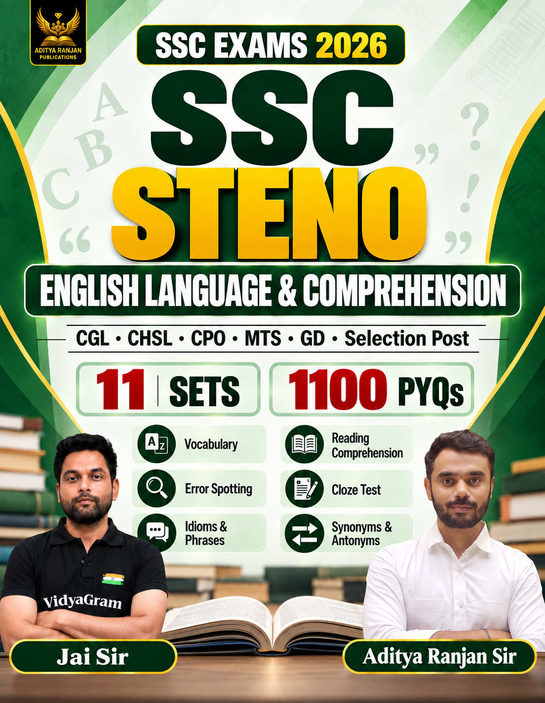 SSC STENO 2026 ENGLISH 1100 PYQS'S EBOOK 