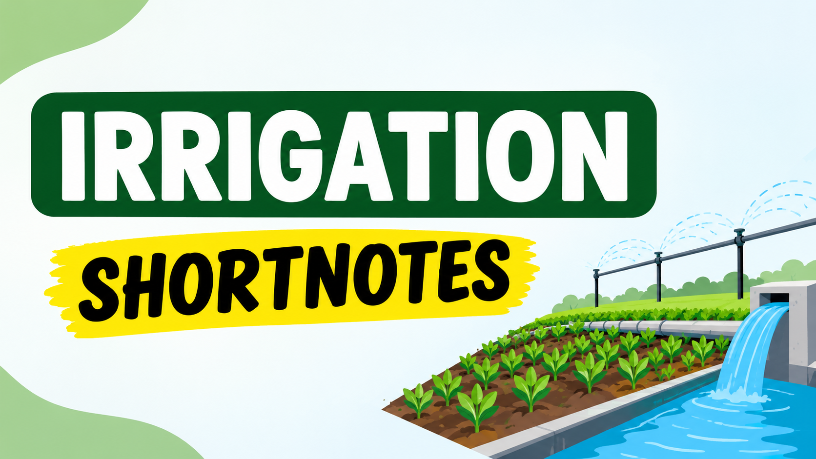 IRRIGATION SHORT NOTES