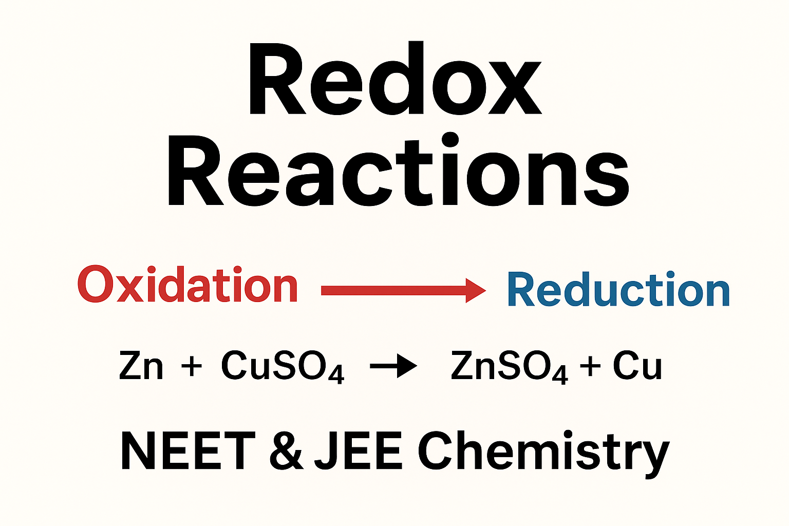 Redox Reactions: Meaning, Examples, and Importance | NEET & JEE Chemistry