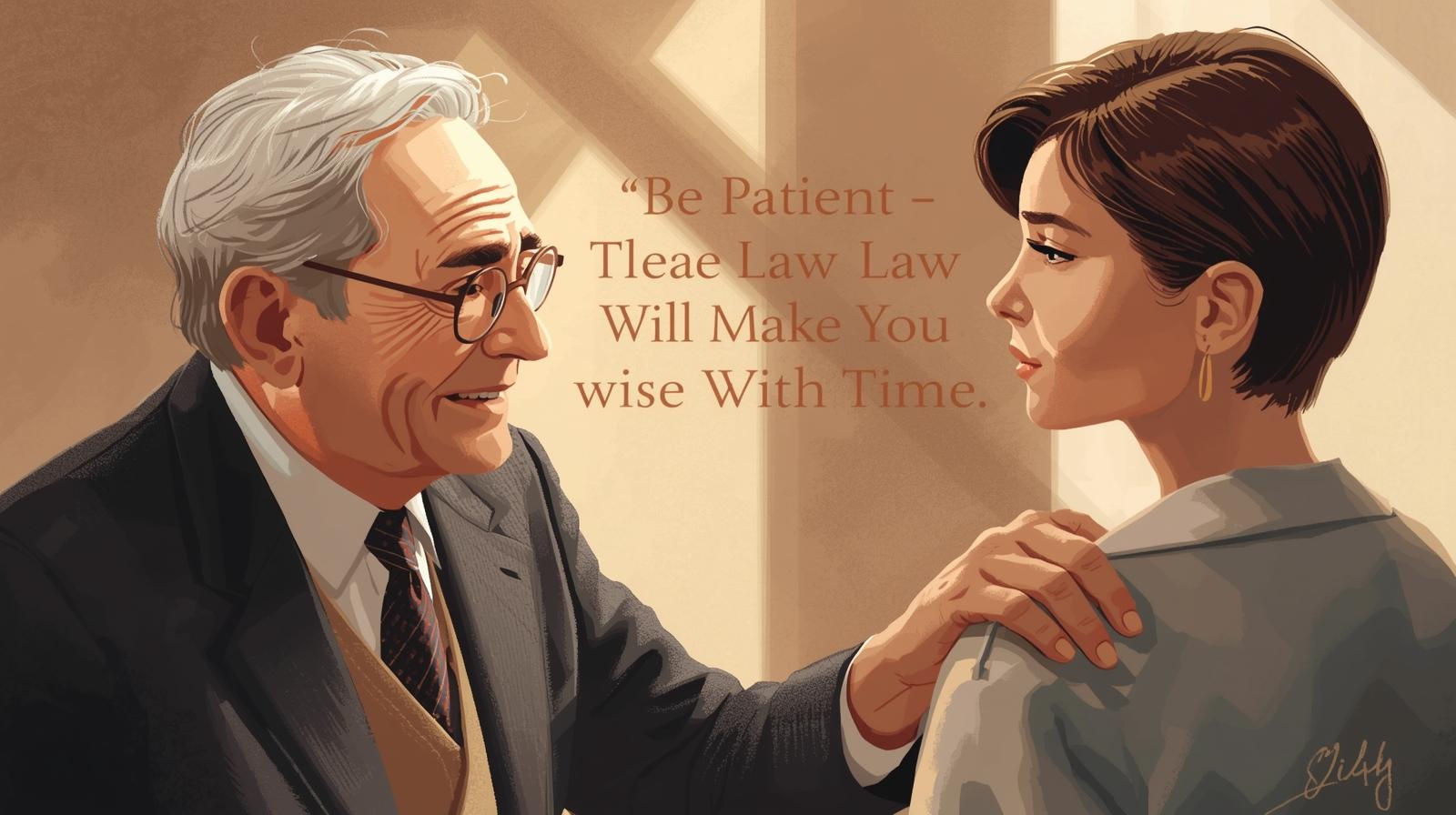 Be Patient — The Law Will Make You Wise With Time