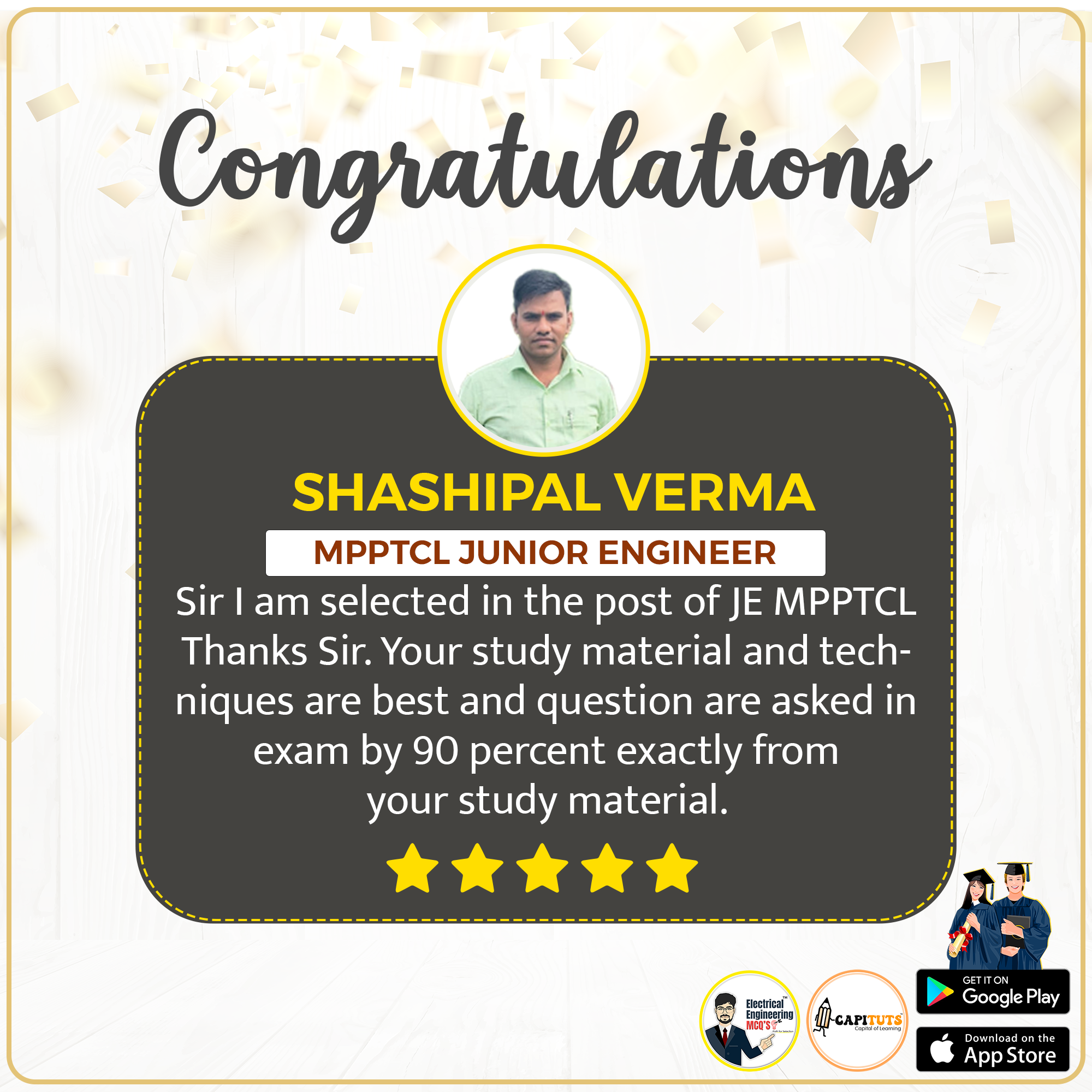 Congratulations Shashipal 💐