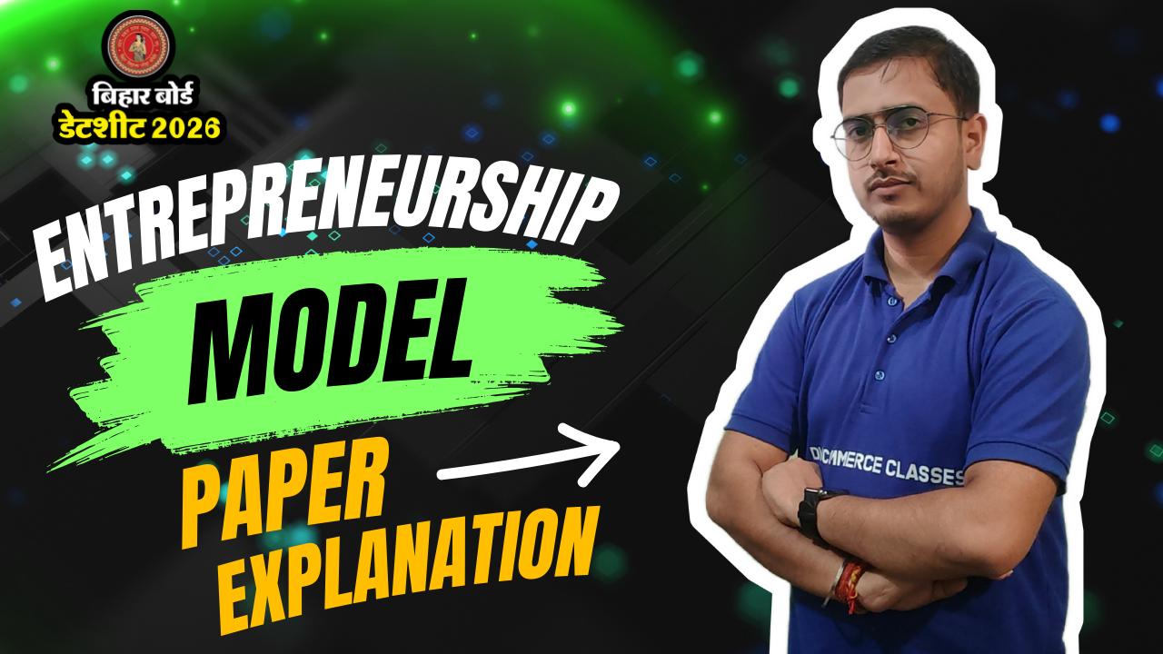 Entrepreneurship Model Paper Answer for Bihar Board 2026 || Bihar Board Exam में आने वाले सवाल‼️🔥