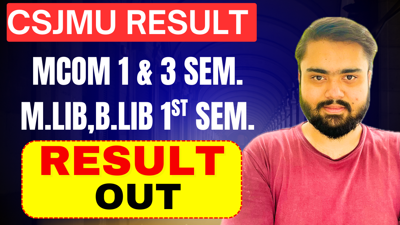 CSJMU RESULT 2026 NEW UPDATE