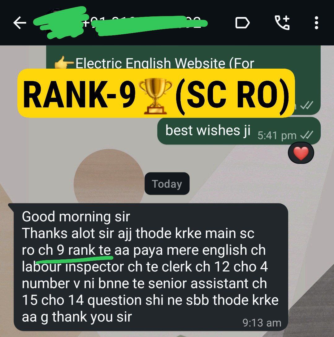 ਜੋ ਸੱਟ ਖਾਉਣ ਤੋਂ ਦੂਜਿਆਂ ਨੂੰ ਨਿੰਦਣ ਨਾਲੋਂ ਆਪਣੇ ਆਪ ਤੇ ਕੰਮ ਕਰਦੇ ਹੈ ਓਦਾ ਸਫਲ ਹੋਣਾ ਲਾਜ਼ਮੀ ਹੈ 🏆🙌  RANK - 9 (SC RO) Congratulations to Mr. Gurpreet 🤝