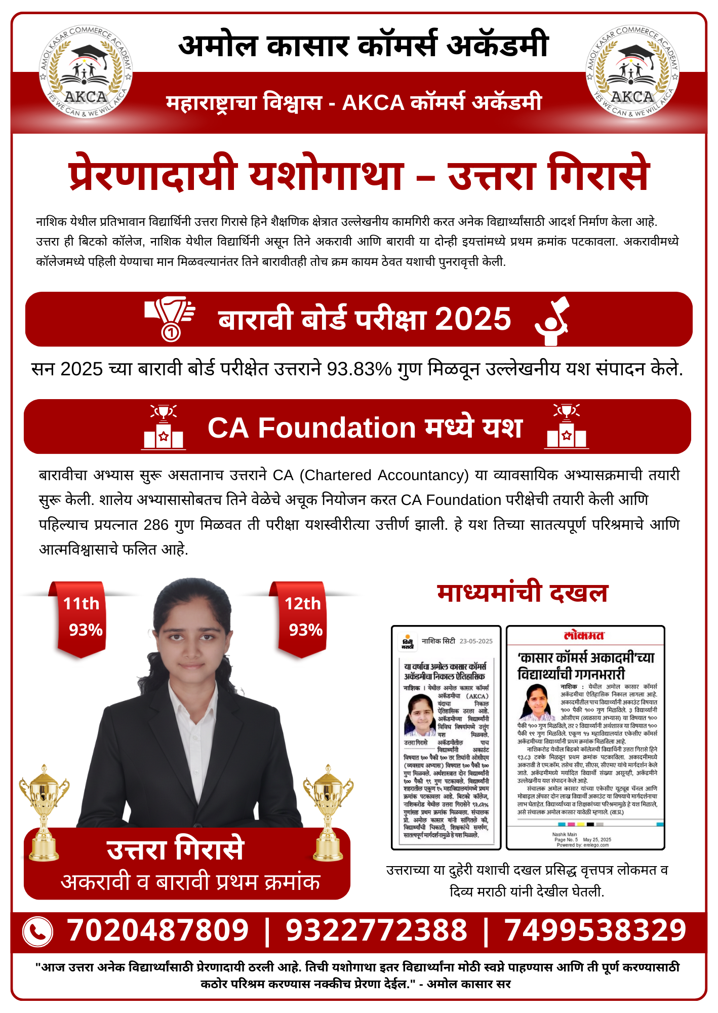 CLASS 11TH AND 12TH TOPPER