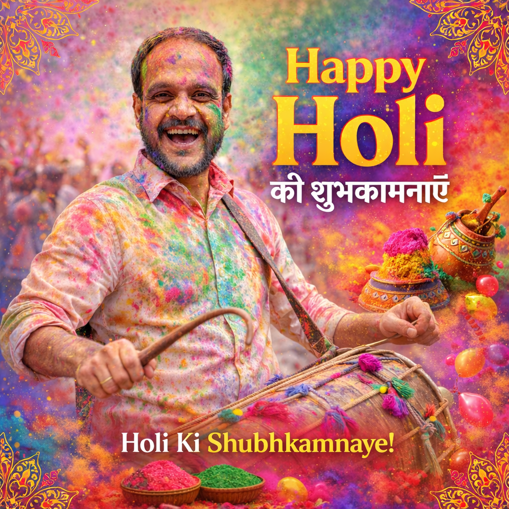 होली की हार्दिक शुभकामनाए - रितेश झा सर