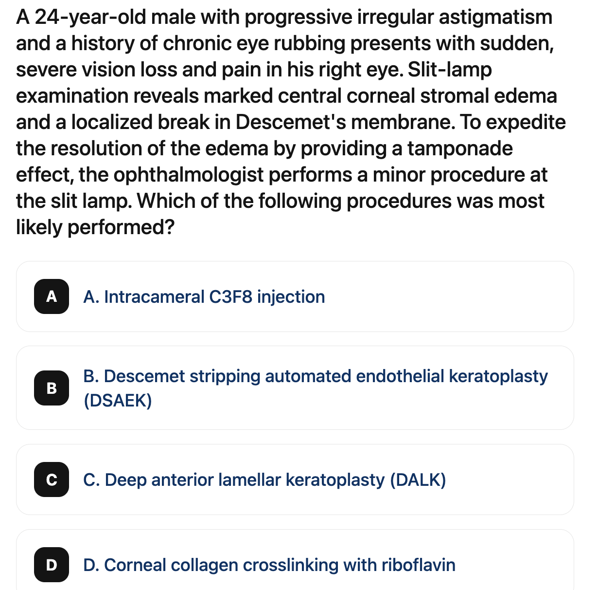 QOTD : Ophthalmology