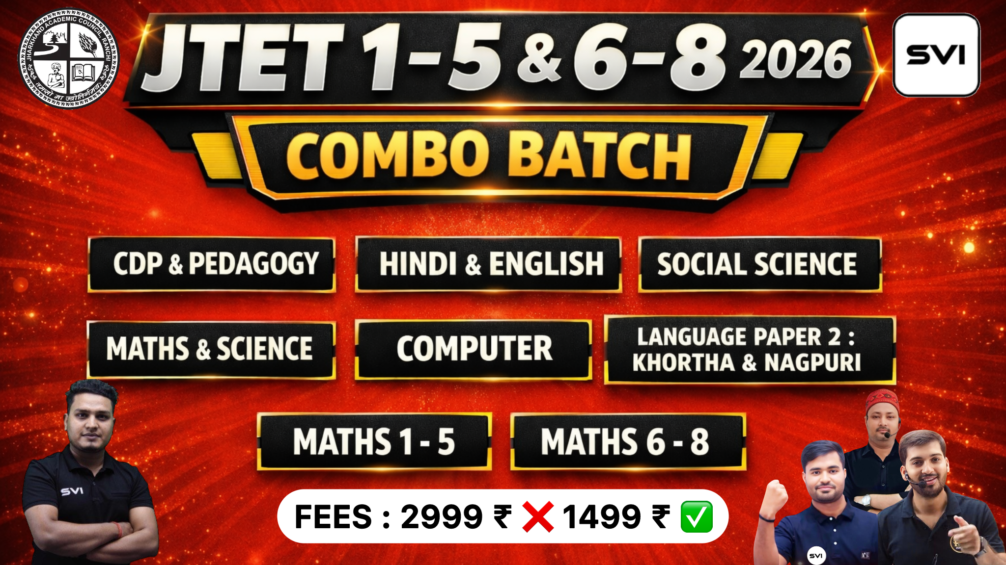 JTET 1 -5 & 6 - 8 2026 | COMBO BATCH 2026 | BY VISHAL SIR & TEAM 