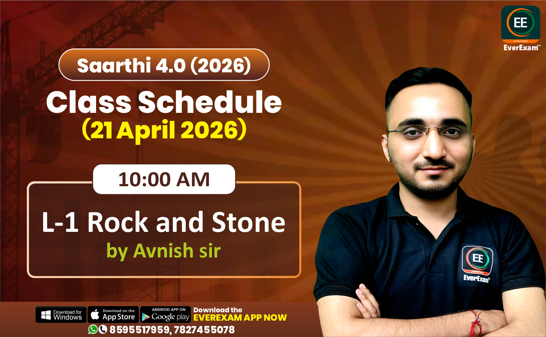 👉🏻 21 April 2026 🚨 Class Schedule Alert – SAARTHI 4.0 (Batch 2026)