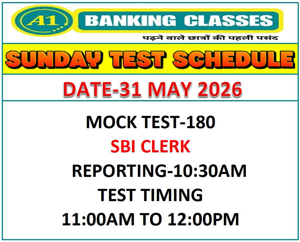 Class Schedule 31 MAY 2026
