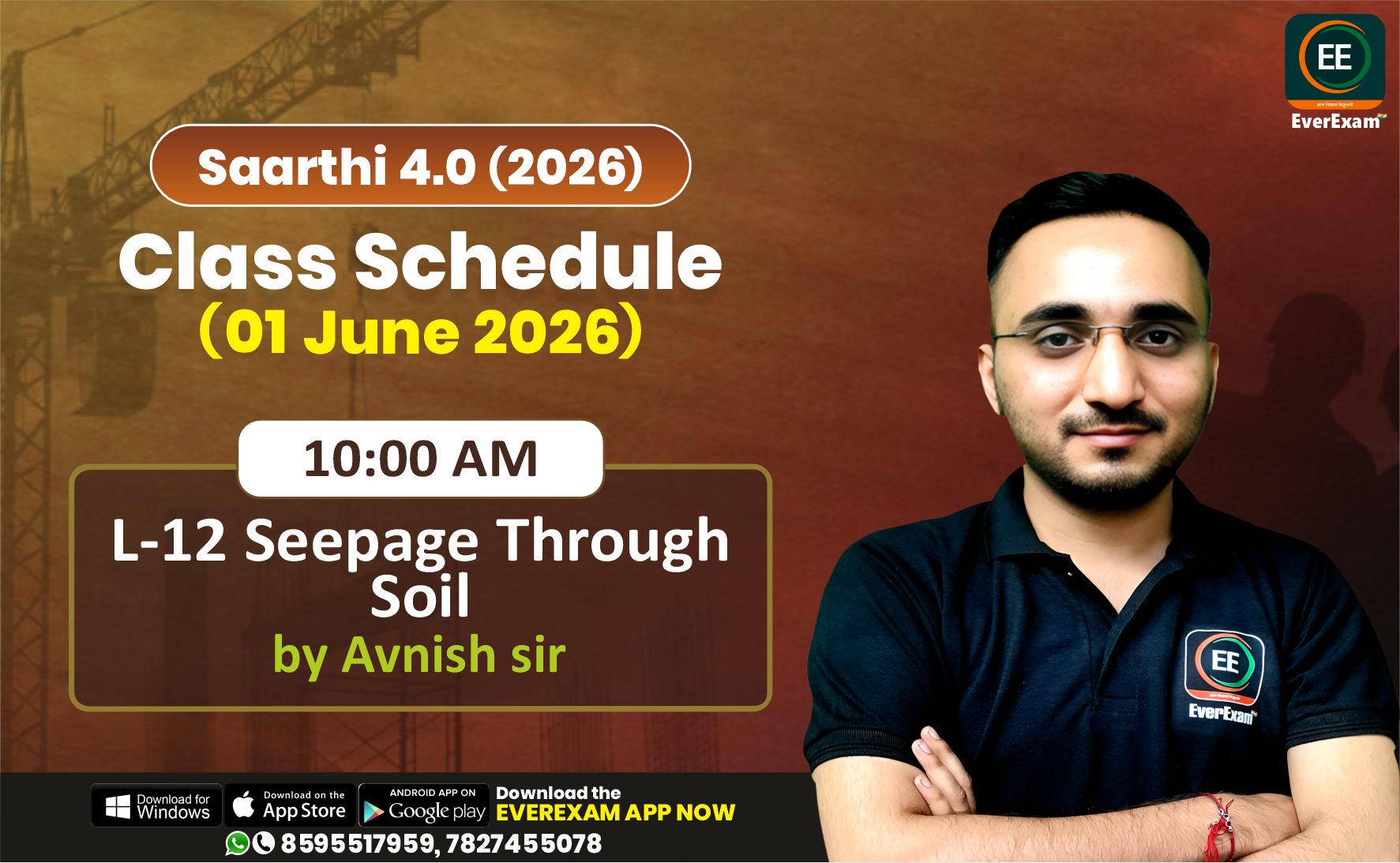 👉🏻 01June 2026 🚨 Class Schedule Alert – SAARTHI 4.0 (Batch 2026)