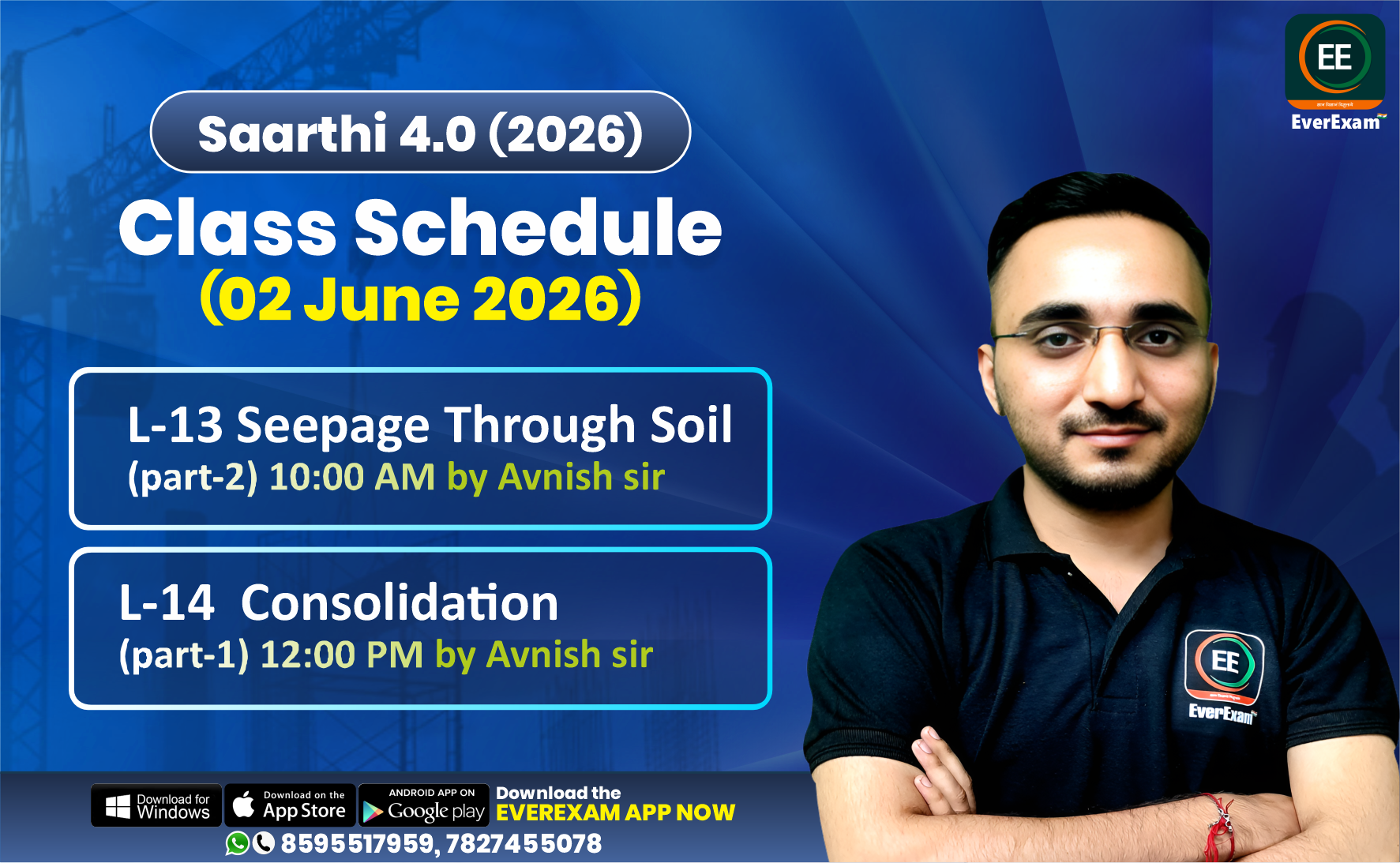 👉🏻 02 June 2026 🚨 Class Schedule Alert – SAARTHI 4.0 (Batch 2026)