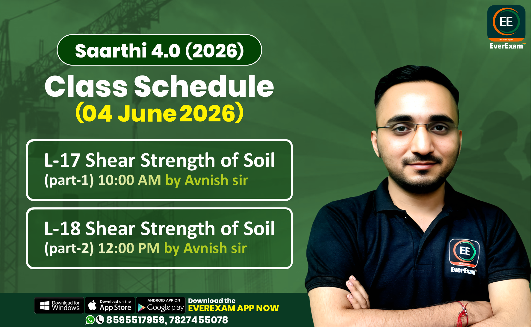 👉🏻 04 June 2026 🚨 Class Schedule Alert – SAARTHI 4.0 (Batch 2026)