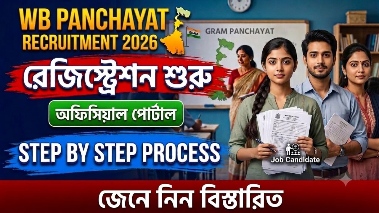 📢 WB GRAM PANCHAYAT Recruitment 2026 | Registration শুরু !! STEP BY STEP Process দেখে নাও 