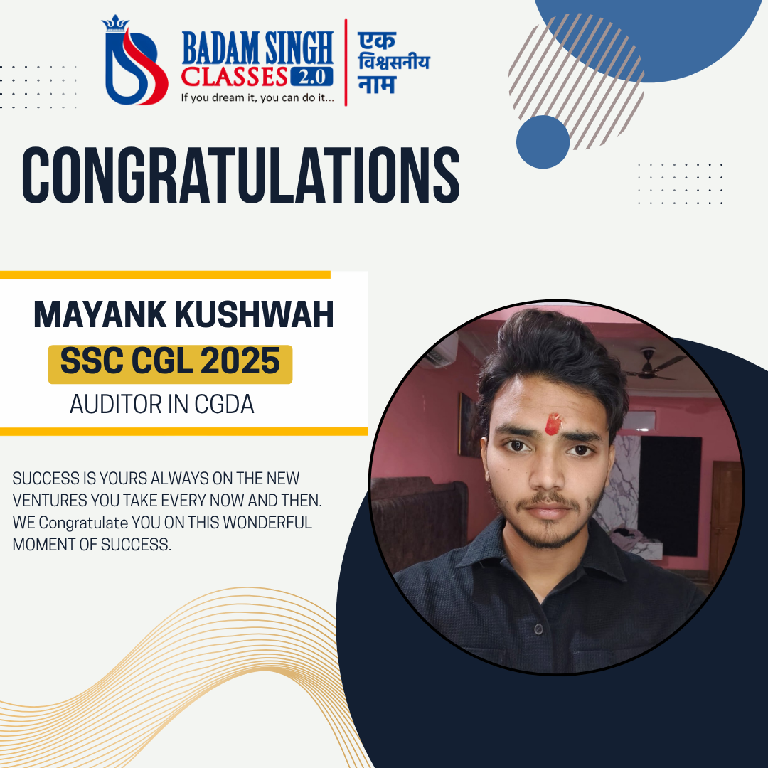 MAYANK KUSHWAH (SSC CGL 2025)