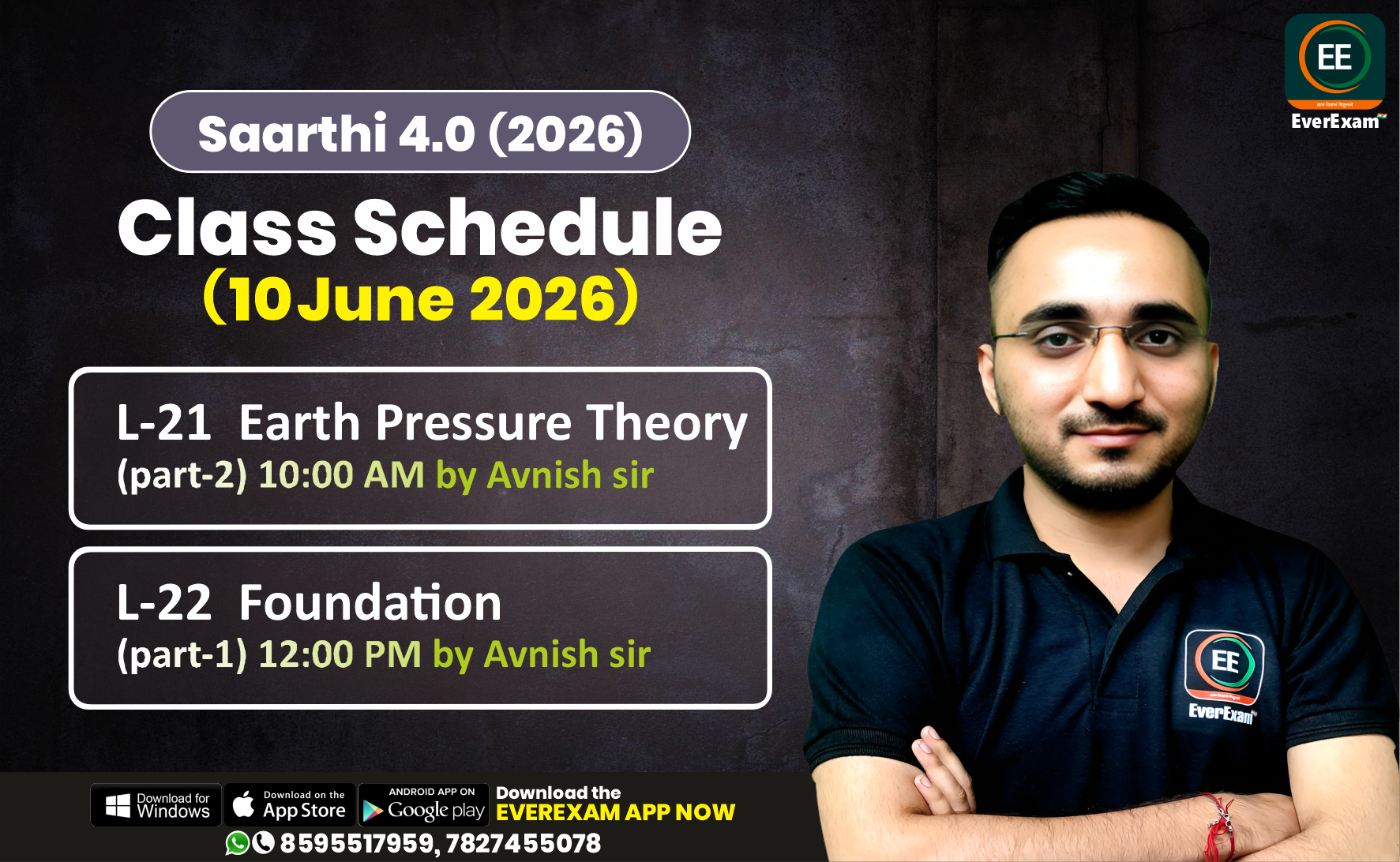 👉🏻 10 June 2026 🚨 Class Schedule Alert – SAARTHI 4.0 (Batch 2026)