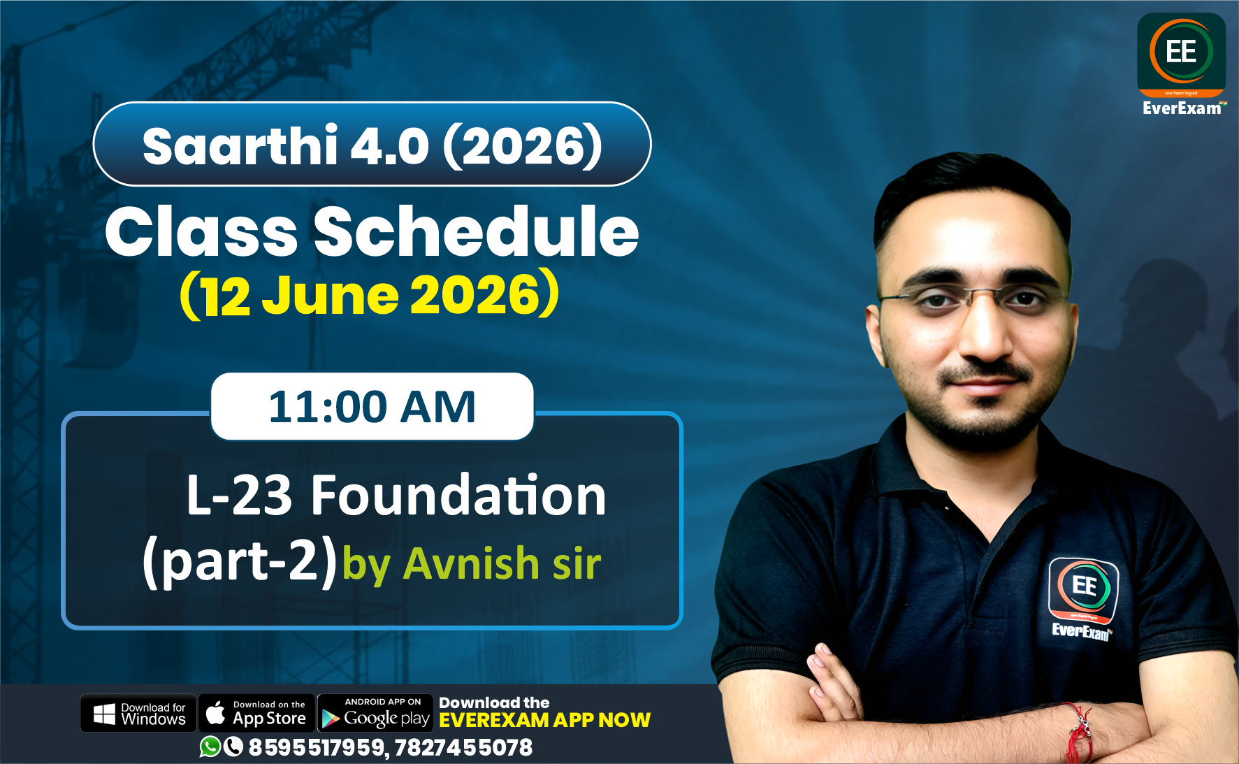 👉🏻 12 June 2026 🚨 Class Schedule Alert – SAARTHI 4.0 (Batch 2026)