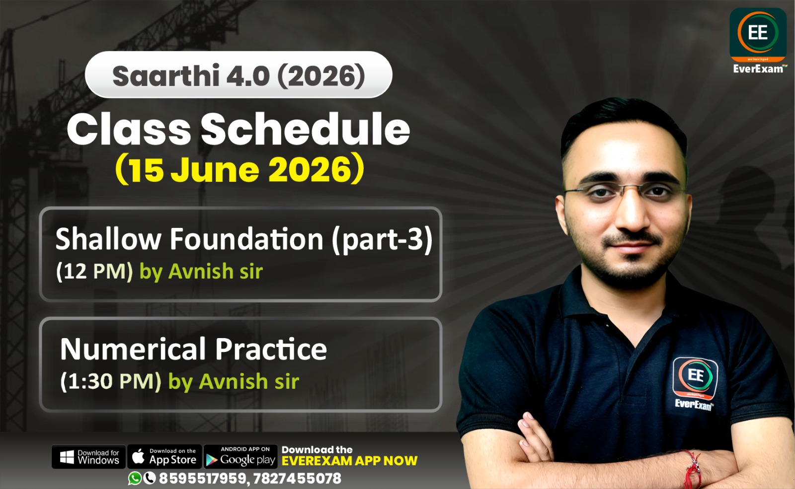 👉🏻 15 June 2026 🚨 Class Schedule Alert – SAARTHI 4.0 (Batch 2026)
