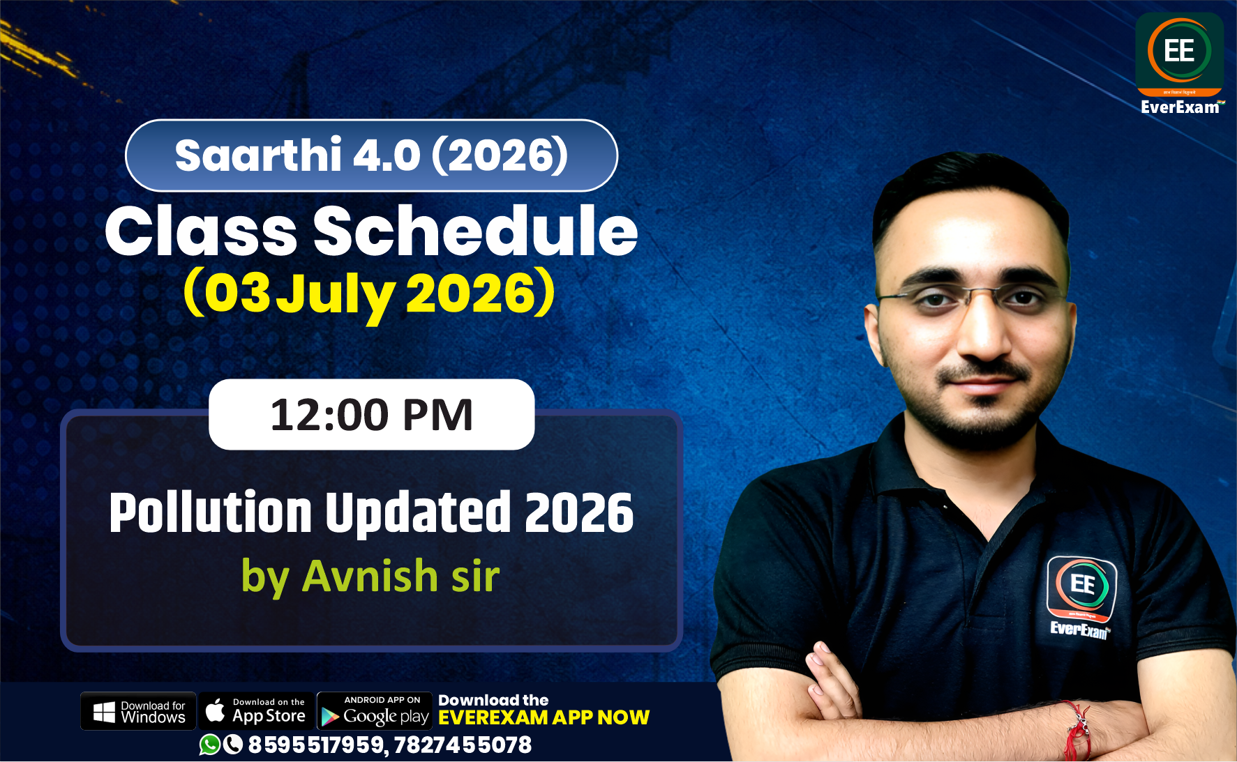 👉🏻 03 July 2026 🚨 Class Schedule Alert – SAARTHI 4.0 (Batch 2026)