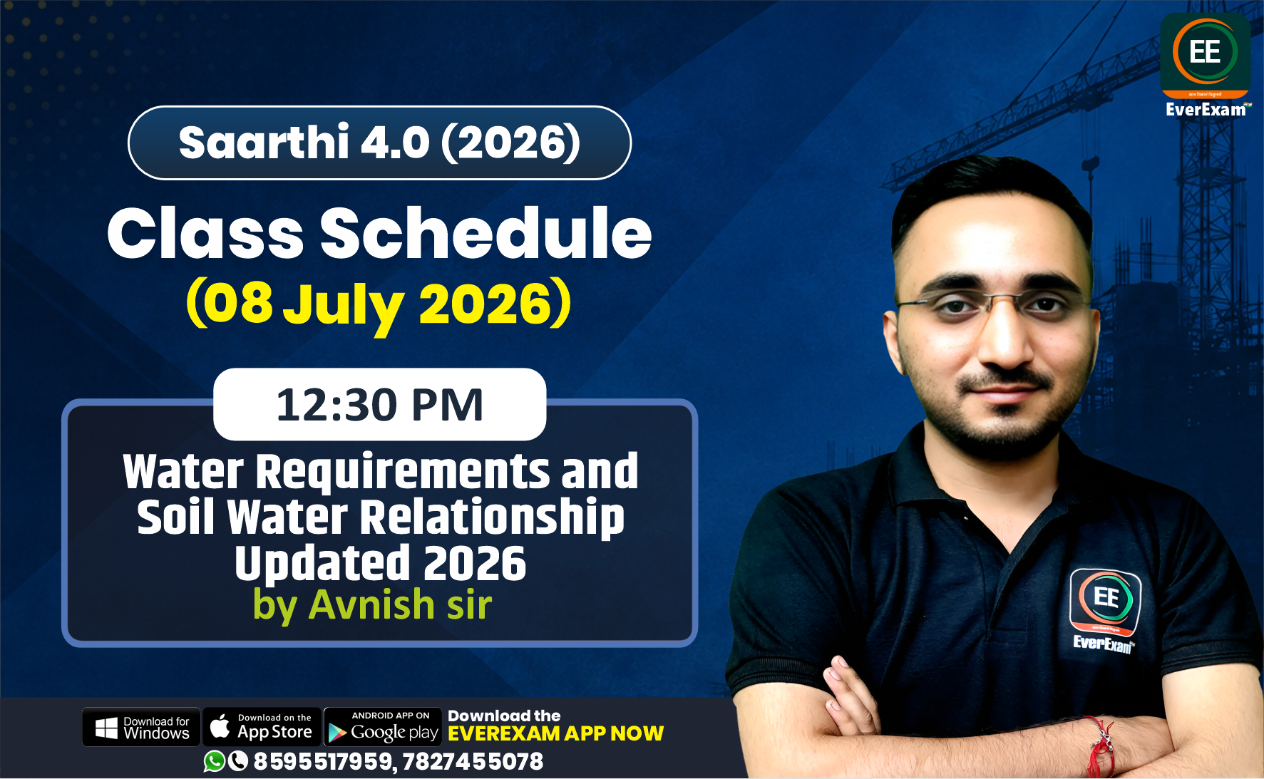 👉🏻 08 July 2026 🚨 Class Schedule Alert – SAARTHI 4.0 (Batch 2026)