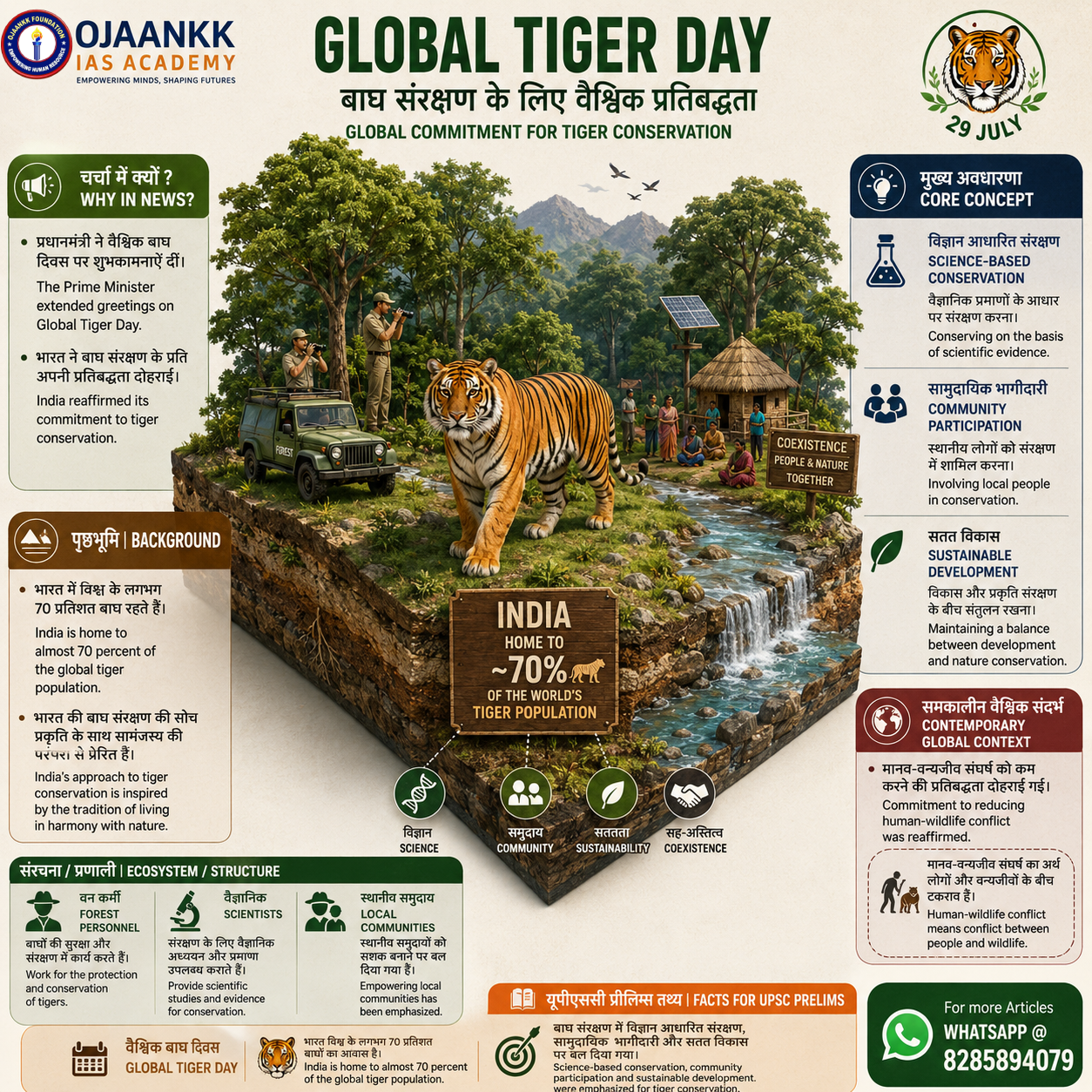 Global Tiger Day Conservation Diorama