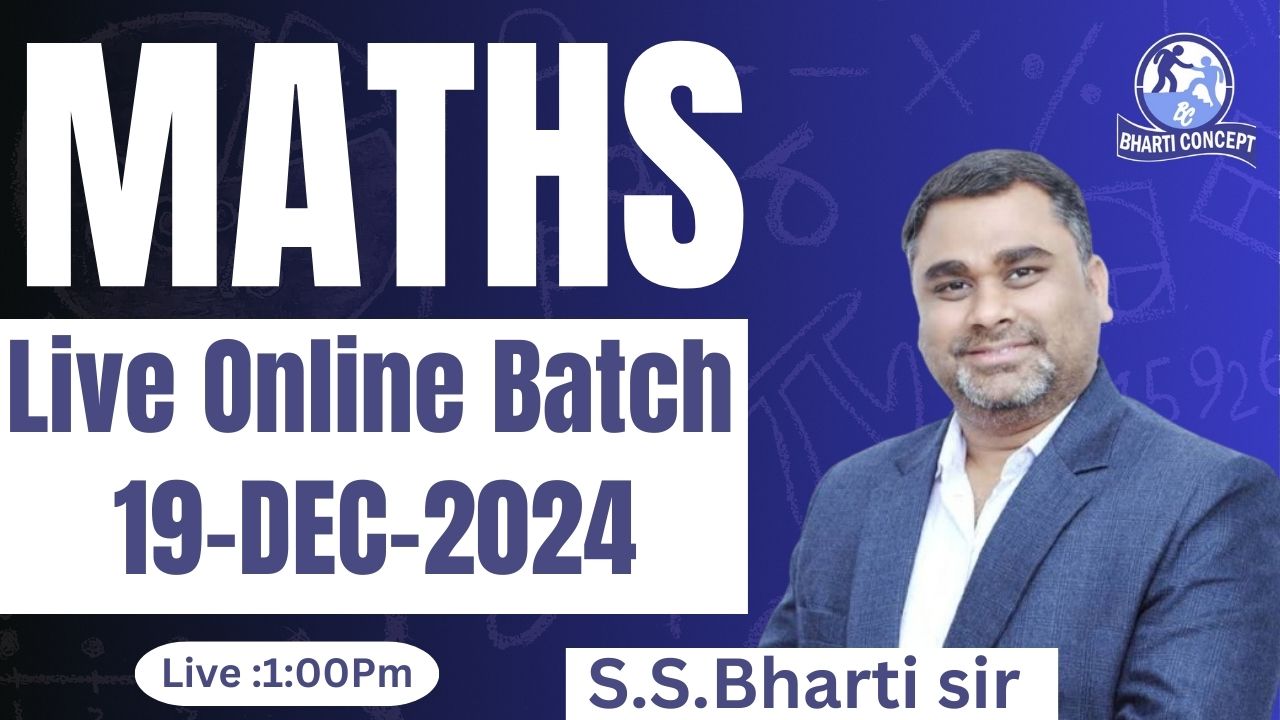 Mathematics  Live Online Batch Starts on 19-Dec-2024