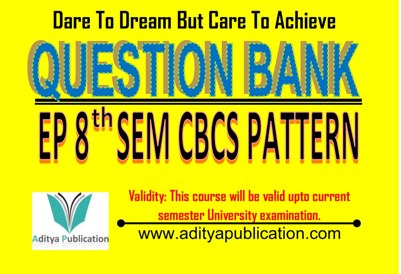 Electrical Power 8th Semester Question Bank QB EP8