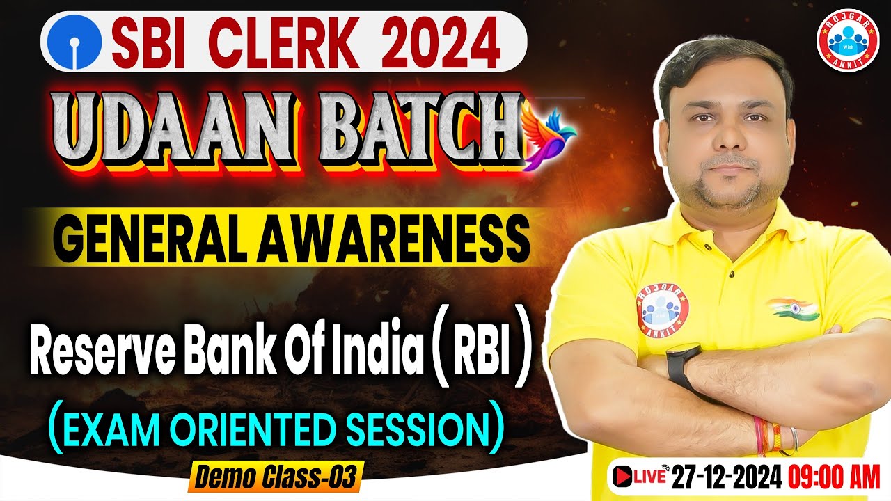 General Awareness By Piyush Sir || Reserve Bank Of India RBI Demo#3