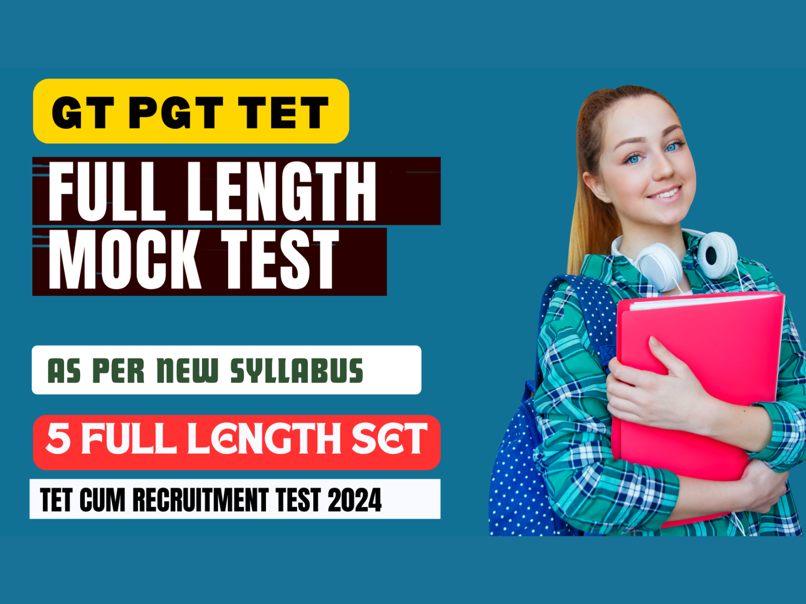 GT PGT TET - FULL LENGTH MOCK TEST - 5 SETS